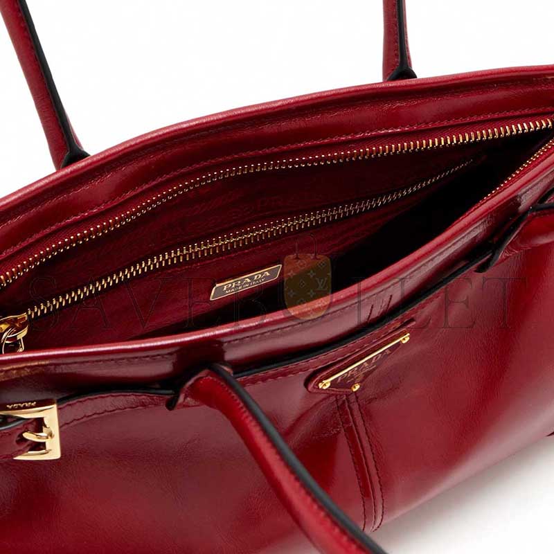 PRADA BONNIE MEDIUM LEATHER HANDBAG 1BA426 (32*15*12cm)